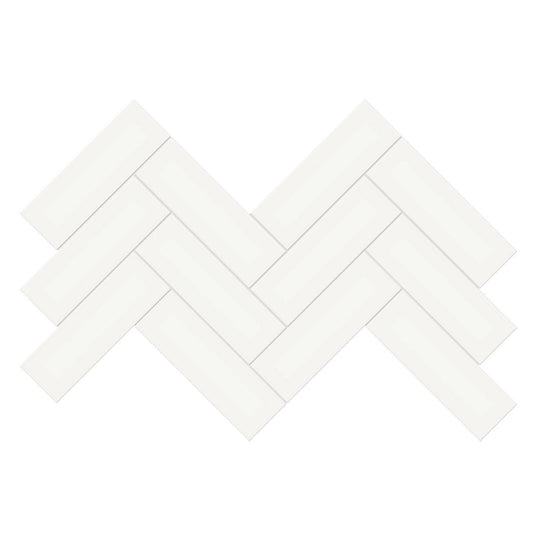 Anatolia 8.23" x 16.6" Soho Matte Porcelain 2×6" Herringbone Mosaic