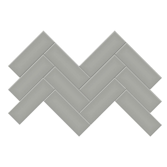 Anatolia 8.23" x 16.6" Soho Matte Porcelain 2×6" Herringbone Mosaic