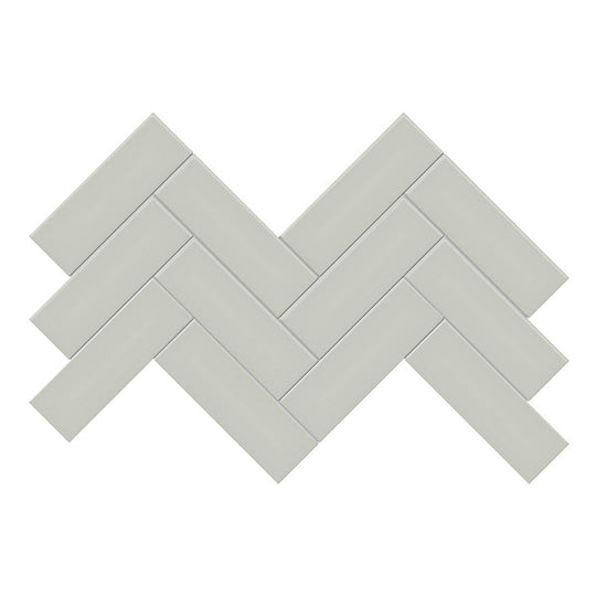 Anatolia 8.23" x 16.6" Soho Matte Porcelain 2×6" Herringbone Mosaic