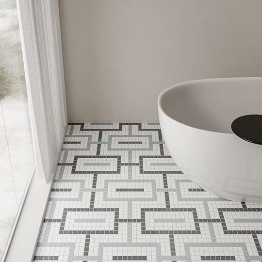 Anatolia-11.42-x-11.42-Soho-Matte-Porcelain-Chain-Pattern-Mosaic-Dawn-Blend
