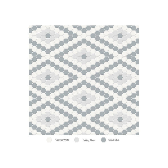 Anatolia 7.68" x 13.30" Soho Matte Porcelain Diamond Pattern Mosaic