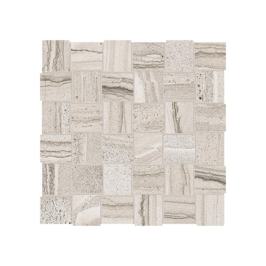 Anatolia 12" x 12" Amelia Matte Porcelain 2" Basketweave Mosaic