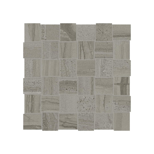 Anatolia 12" x 12" Amelia Matte Porcelain 2" Basketweave Mosaic