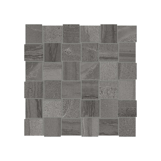 Anatolia 12" x 12" Amelia Matte Porcelain 2" Basketweave Mosaic