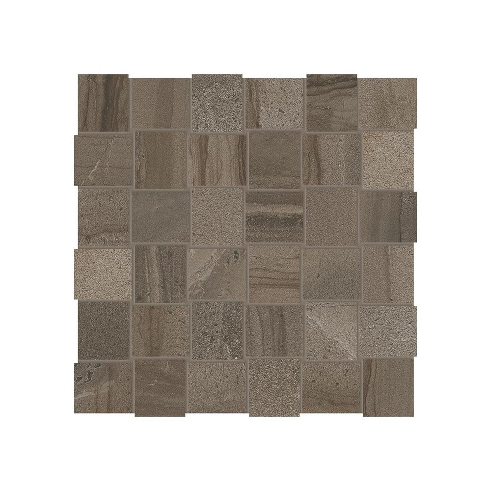 Anatolia 12" x 12" Amelia Matte Porcelain 2" Basketweave Mosaic