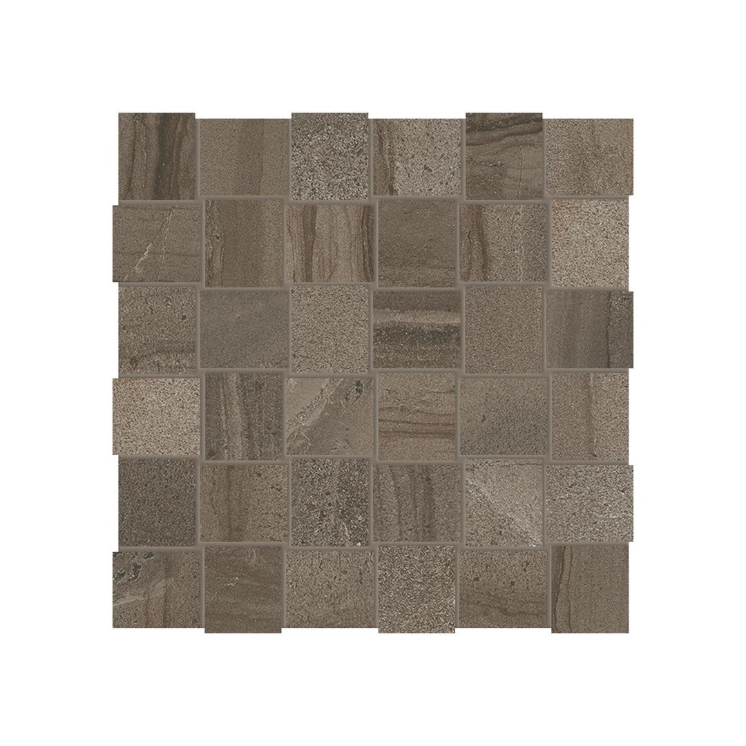 Anatolia 12" x 12" Amelia Matte Porcelain 2" Basketweave Mosaic