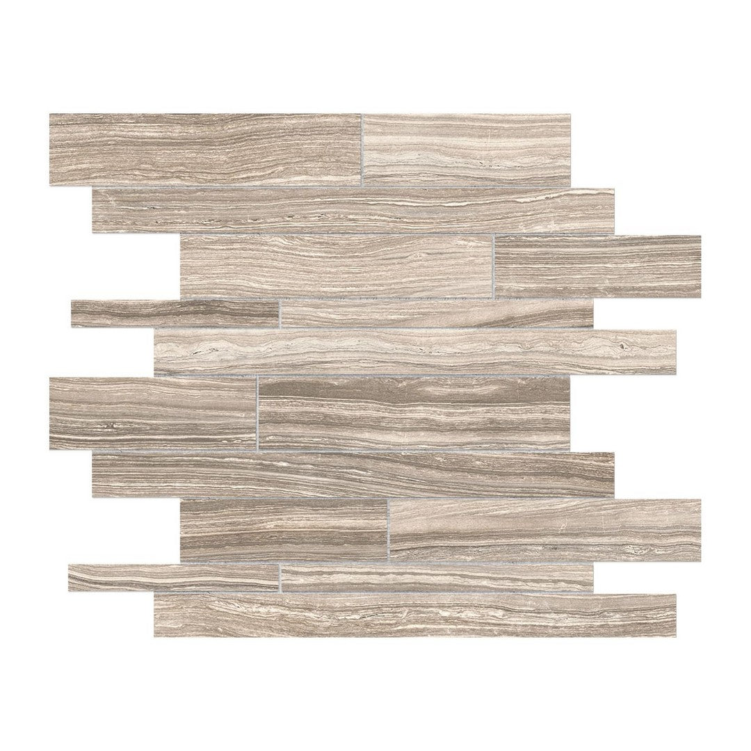Anatolia 12" x 12" Eramosa Matte Porcelain Random Strip Mosaic