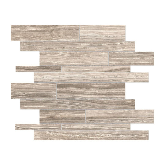 Anatolia 12" x 12" Eramosa Matte Porcelain Random Strip Mosaic