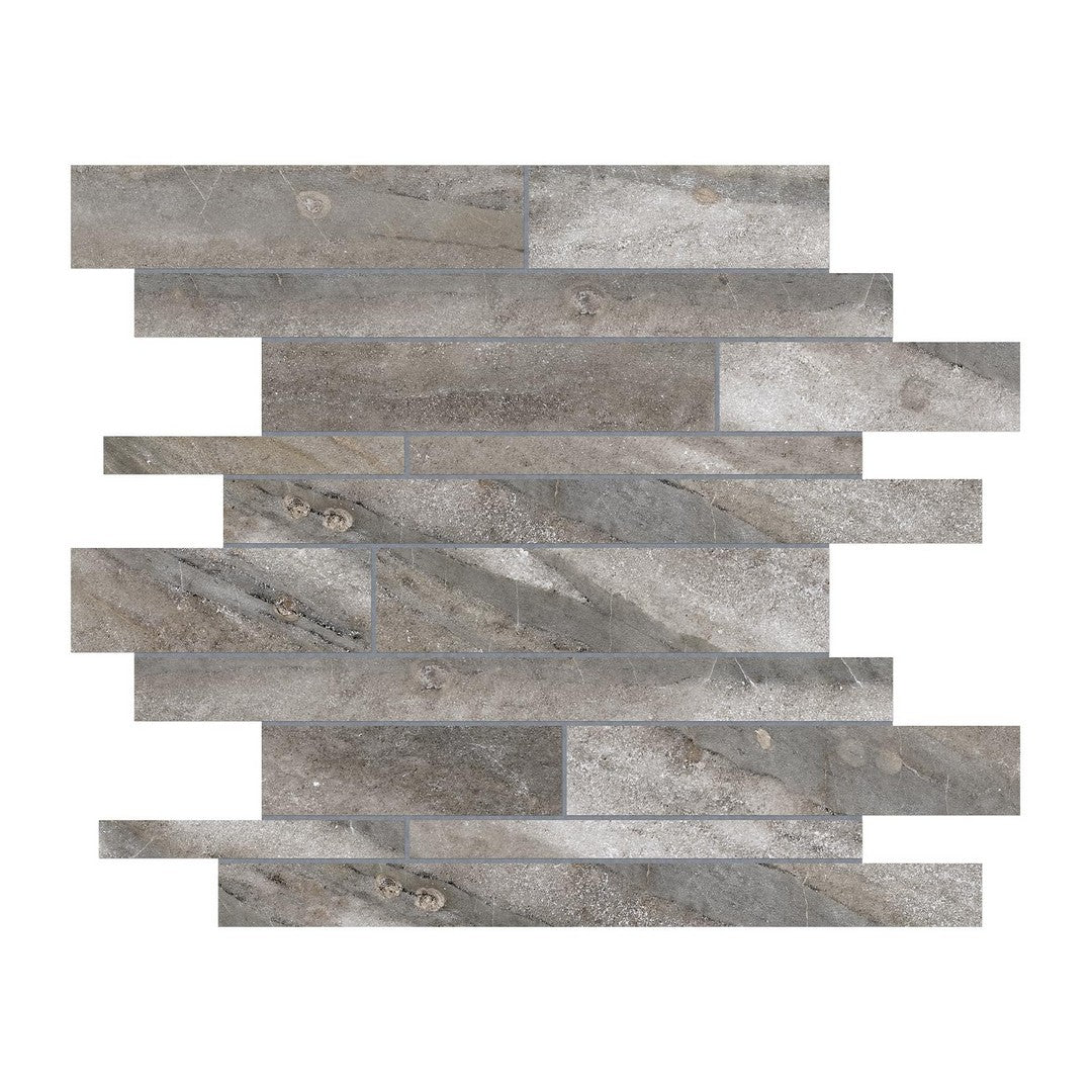 Anatolia 12" x 12" Evolution Matte Porcelain Random Strip Mosaic