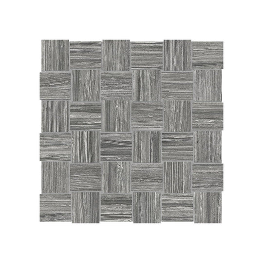 Anatolia 12" x 12" Eramosa Matte Porcelain 2" Basketweave Mosaic