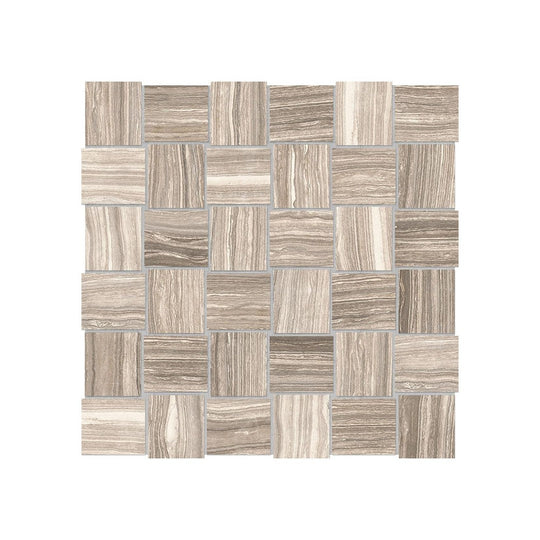 Anatolia 12" x 12" Eramosa Matte Porcelain 2" Basketweave Mosaic