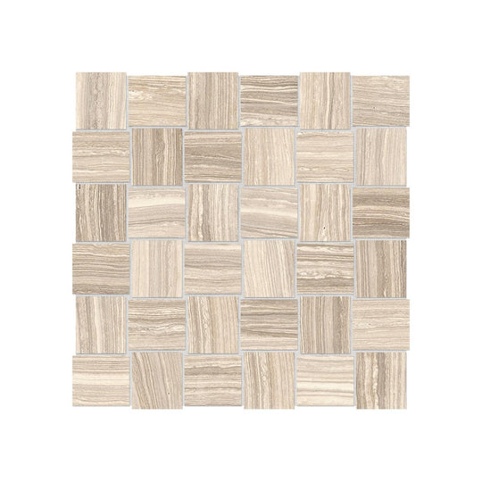 Anatolia 12" x 12" Eramosa Matte Porcelain 2" Basketweave Mosaic