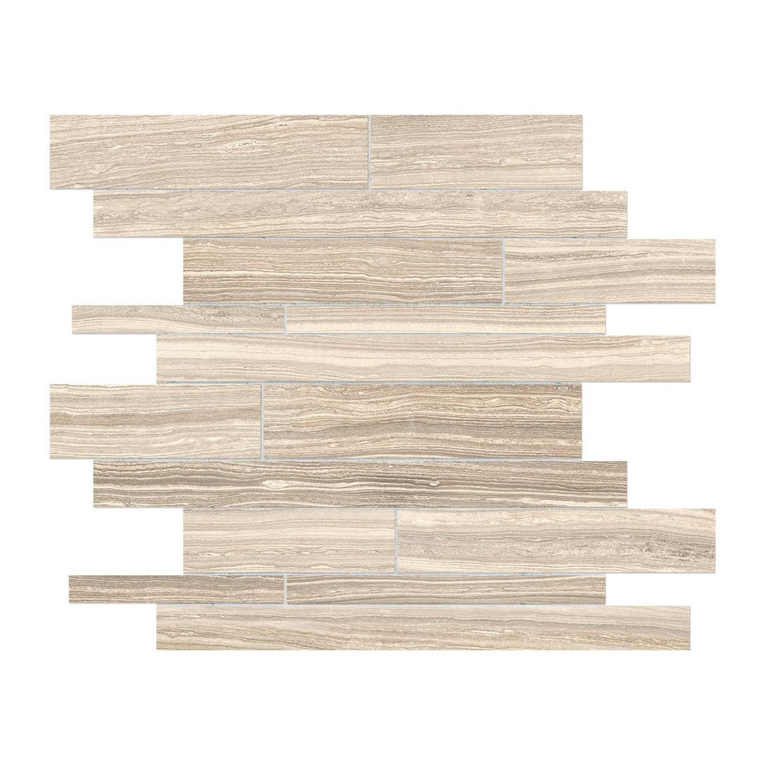 Anatolia 12" x 12" Eramosa Matte Porcelain Random Strip Mosaic