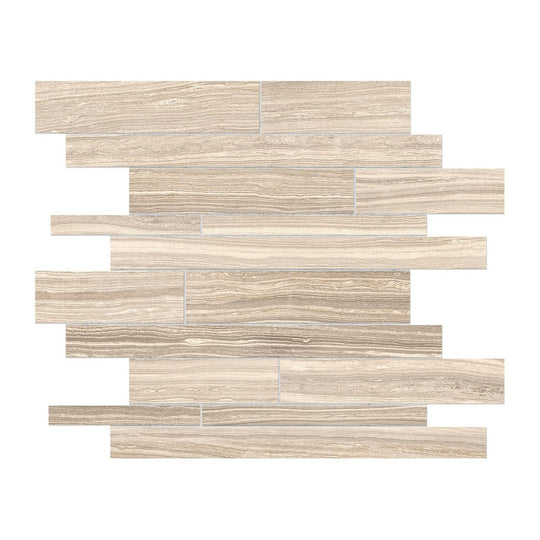 Anatolia 12" x 12" Eramosa Matte Porcelain Random Strip Mosaic