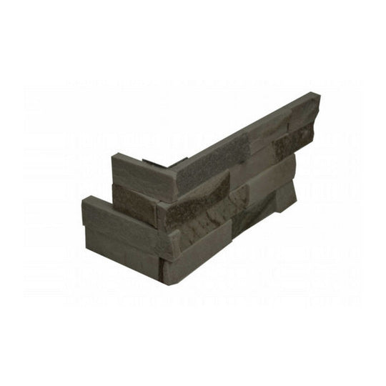 Qualis Ceramica 6" x 18" Ledgerstone Natural Stone Assembled Corner