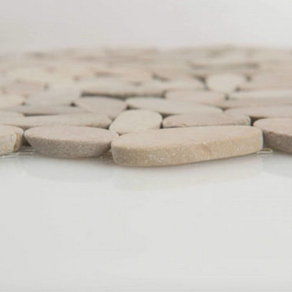 Qualis-Ceramica-12-x-12-Bliss-Natural-Stone-Flat-Pebble-Mosaic-Driftwood-Tan
