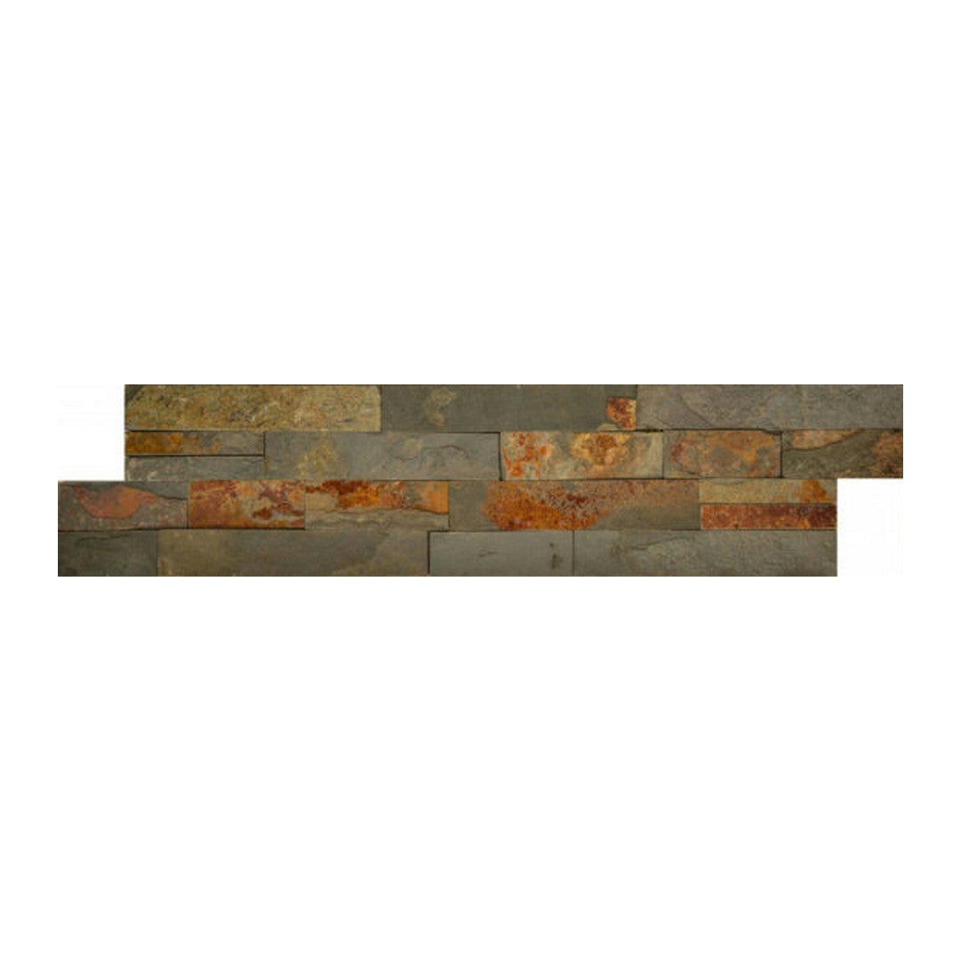 Qualis Ceramica 6" x 24" Ledgerstone Matte Natural Stone Tile