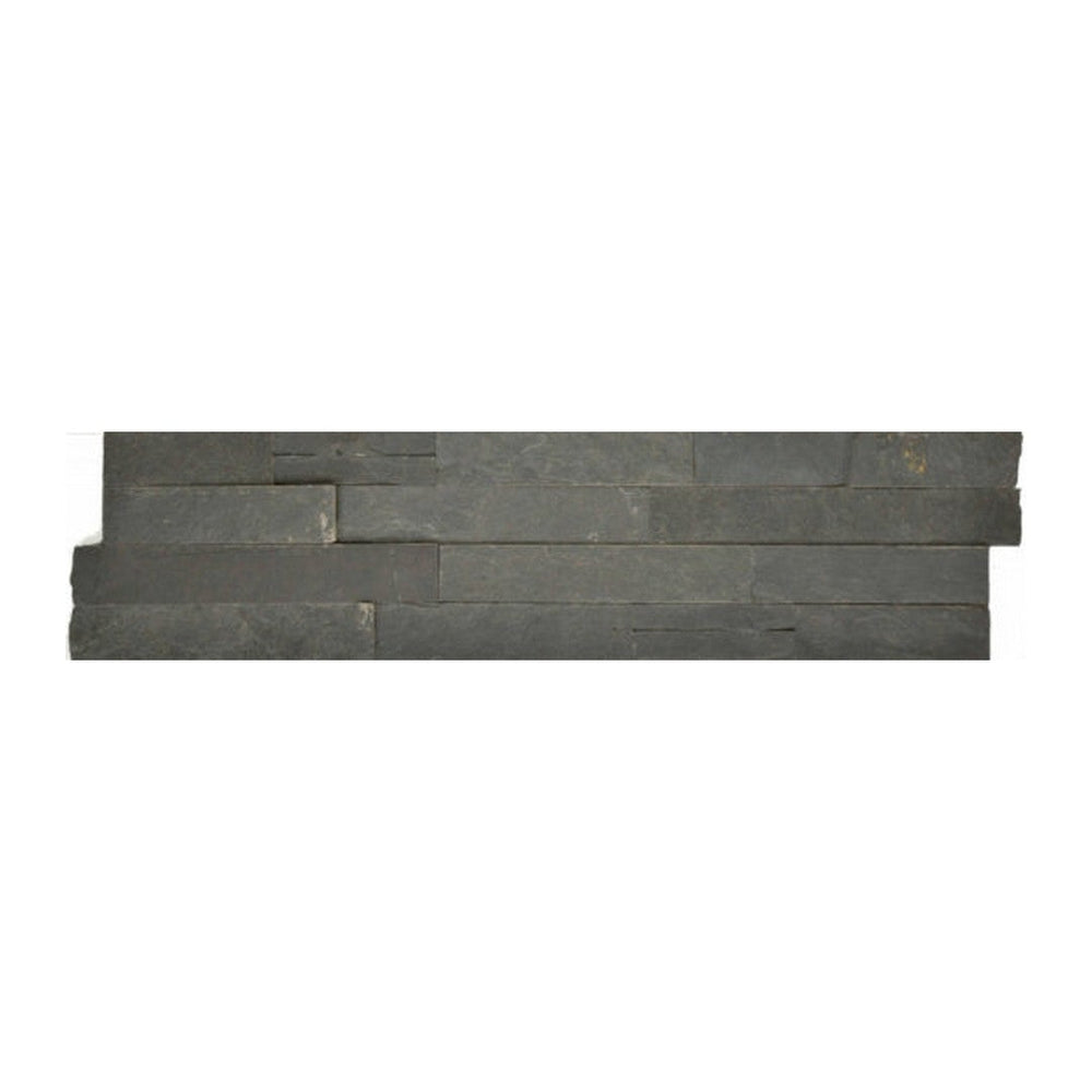 Qualis Ceramica 6" x 24" Ledgerstone Matte Natural Stone Corner