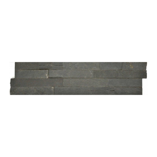 Qualis Ceramica 6" x 24" Ledgerstone Matte Natural Stone Corner
