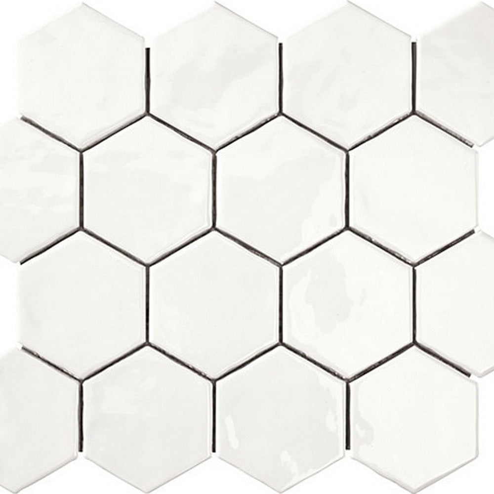 Marazzi Artistic Reflections 3" x 3" Glossy Hexagon Mosaic