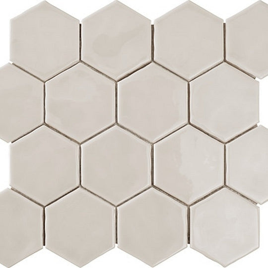 Marazzi Artistic Reflections 3" x 3" Glossy Hexagon Mosaic