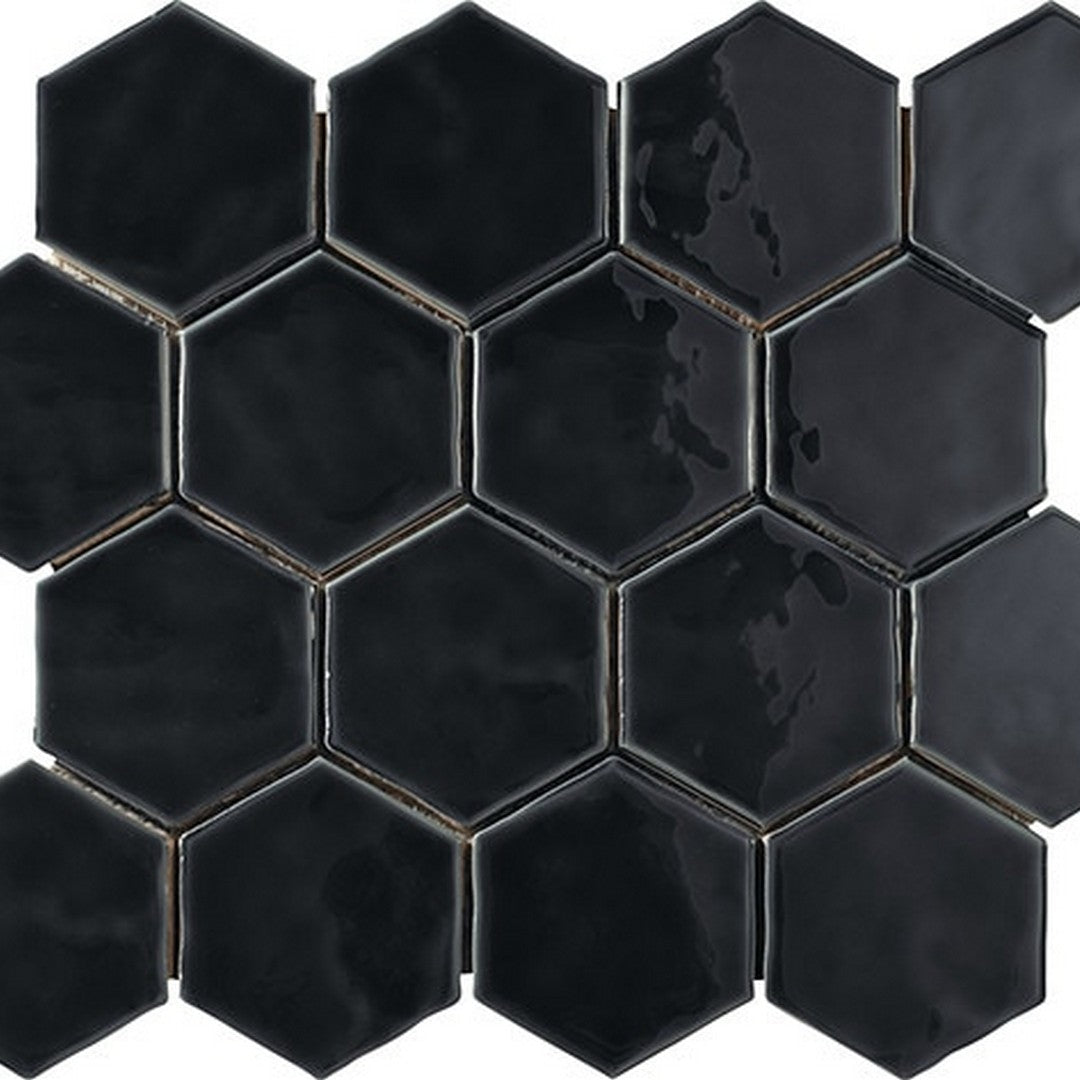 Marazzi Artistic Reflections 3" x 3" Glossy Hexagon Mosaic
