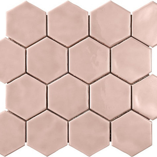 Marazzi Artistic Reflections 3" x 3" Glossy Hexagon Mosaic