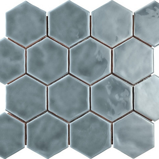 Marazzi Artistic Reflections 3" x 3" Glossy Hexagon Mosaic