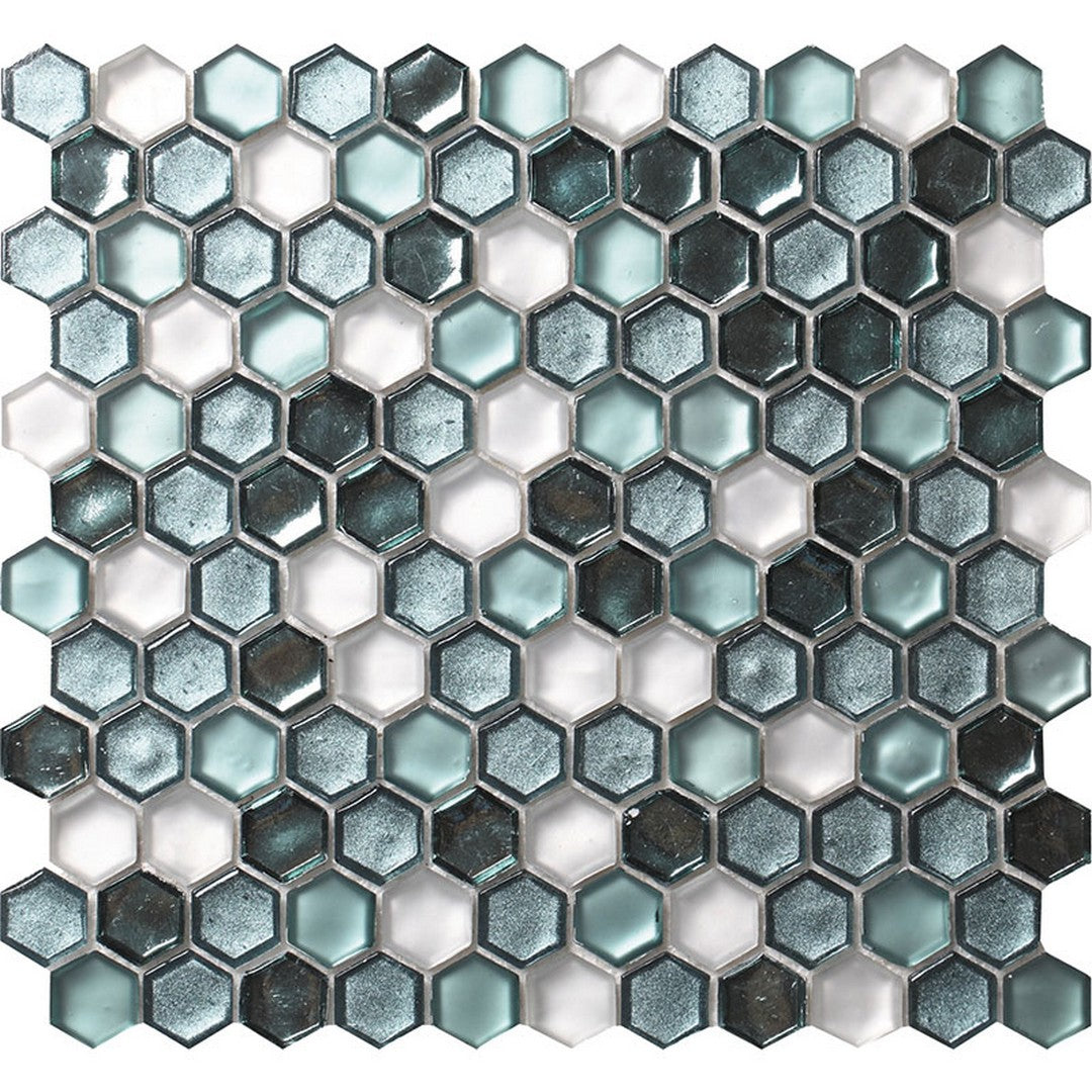 MiR Alma Glamour Cordoba Glossy & Matte 10.8" x 11.5" Glass Mosaic