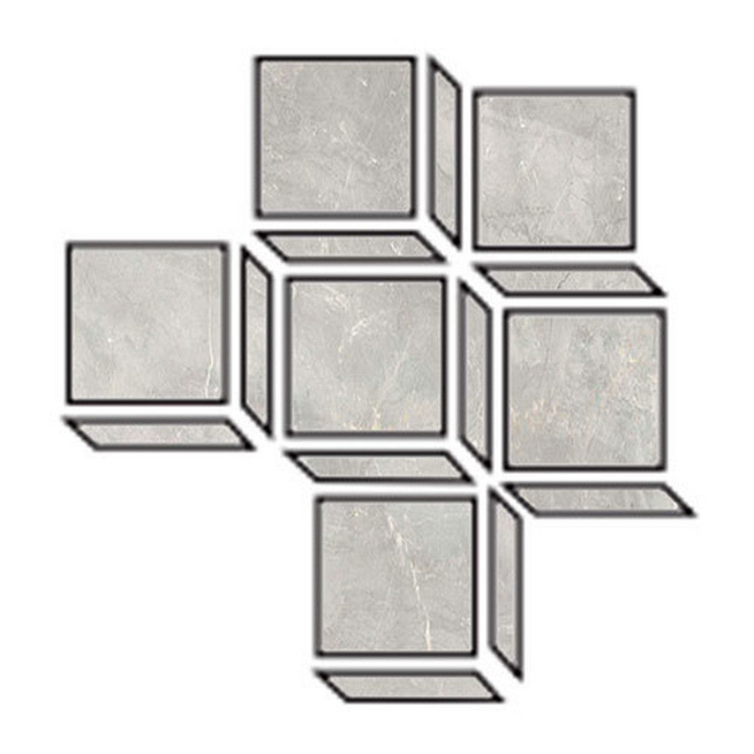 Tesoro 14.25" x 11" La Dolce Vita Rectified Matte Porcelain Diamante Mosaic