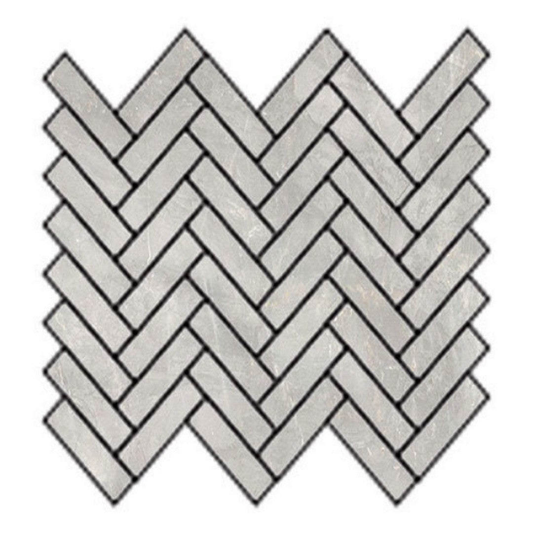 Tesoro 12" x 9.75" La Dolce Vita Rectified Matte Porcelain Herringbone Mosaic