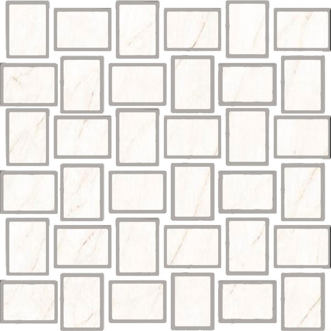 Tesoro 11.75" x 11.75" La Dolce Vita Rectified Matte Porcelain Basketweave Mosaic