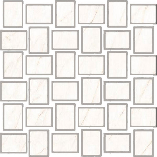Tesoro 11.75" x 11.75" La Dolce Vita Rectified Matte Porcelain Basketweave Mosaic