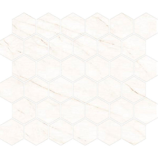 Tesoro 11" x 11.50" La Dolce Vita Rectified Matte Porcelain 2" Hexagon Mosaic