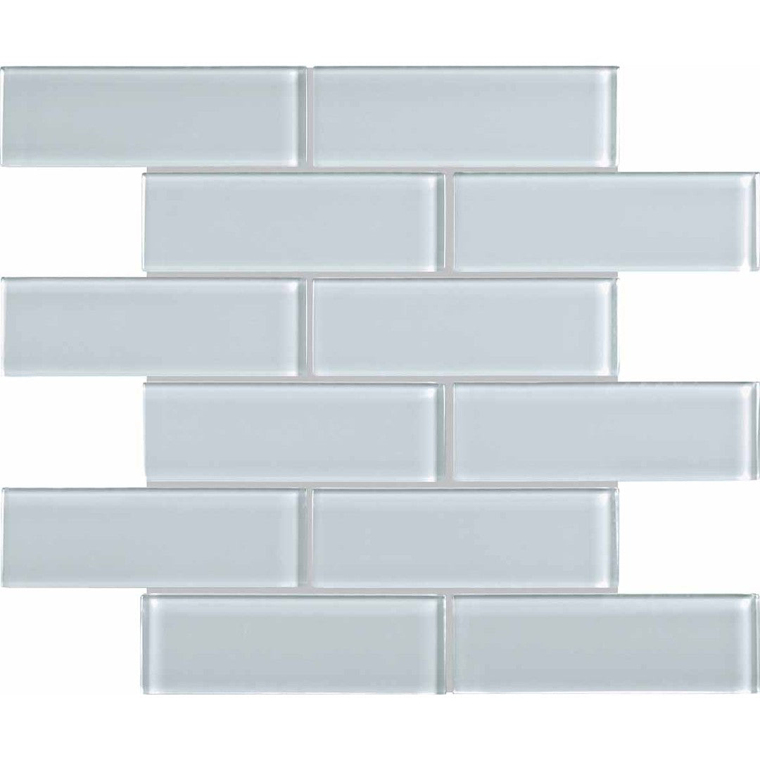 Crossville 12" x 12" Elements Glass Posh Gloss Glass 2x6" Brick Mosaic