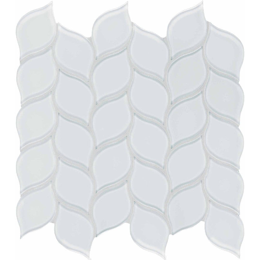 Crossville 12" x 12" Elements Glass Posh Gloss Glass Petal Mosaic
