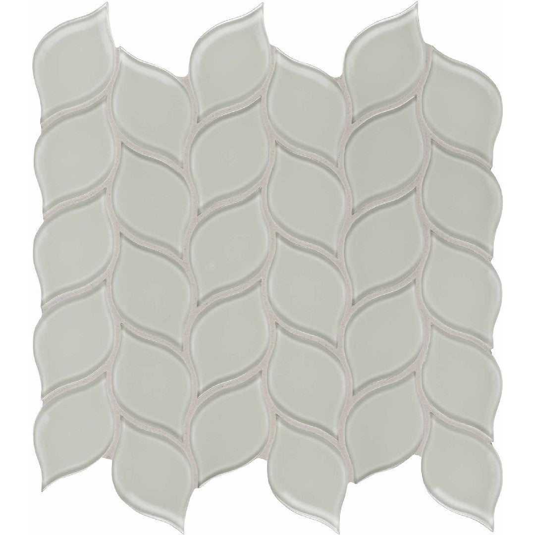 Crossville 12" x 12" Elements Glass Posh Gloss Glass Petal Mosaic