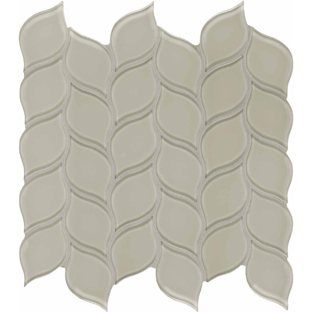 Crossville 12" x 12" Elements Glass Posh Gloss Glass Petal Mosaic