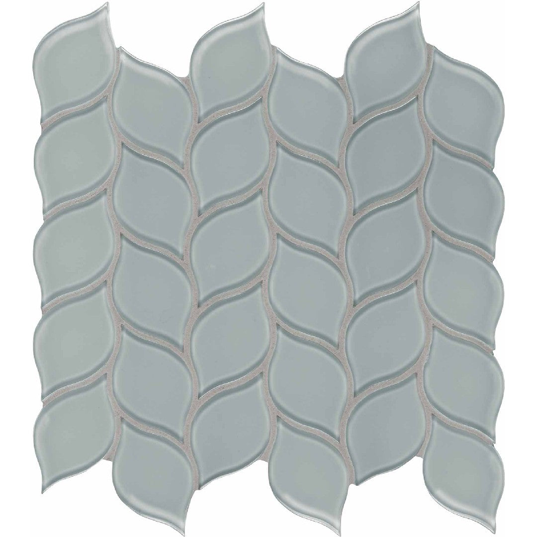 Crossville 12" x 12" Elements Glass Posh Gloss Glass Petal Mosaic