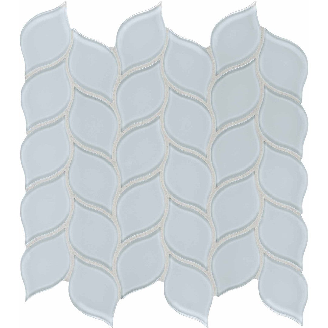 Crossville 12" x 12" Elements Glass Posh Gloss Glass Petal Mosaic