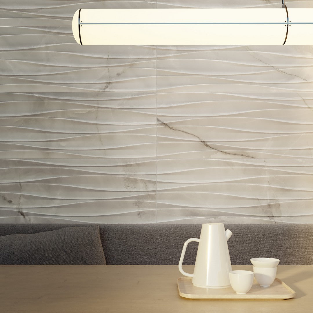 Crossville-Studios-12-x-36-Raffino-Rectified-Matte-Curva-Deco-Ceramic-Wall-Tile-Onyx-Suave