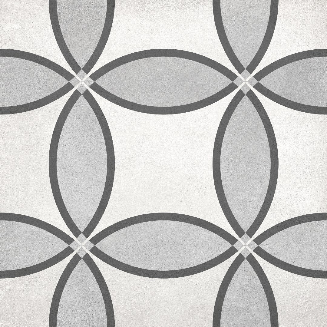 Crossville 8" x 8" Form Matte Porcelain Zenith Deco Tile