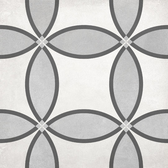 Crossville 8" x 8" Form Matte Porcelain Zenith Deco Tile