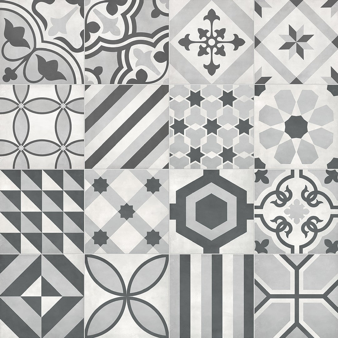Crossville 8" x 8" Form Matte Porcelain Blends Deco Tile