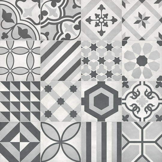 Crossville 8" x 8" Form Matte Porcelain Blends Deco Tile