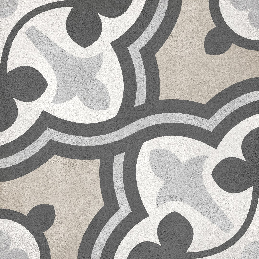Crossville 8" x 8" Form Matte Porcelain Baroque Deco Tile