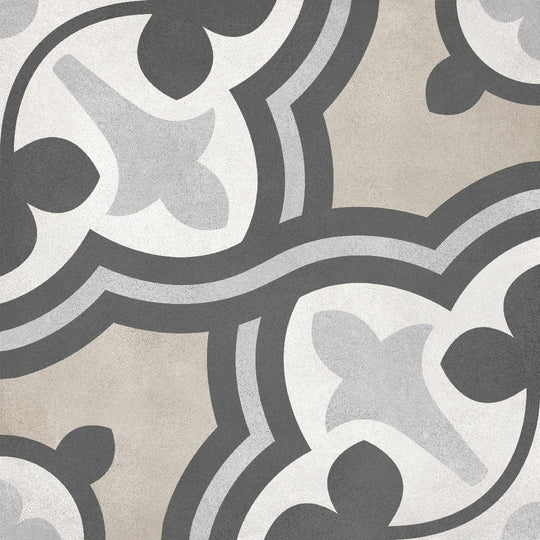 Crossville 8" x 8" Form Matte Porcelain Baroque Deco Tile