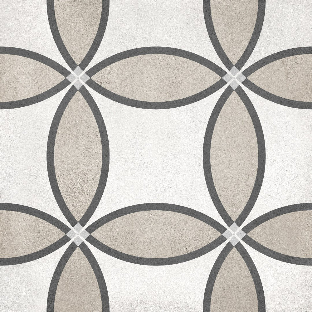 Crossville 8" x 8" Form Matte Porcelain Zenith Deco Tile