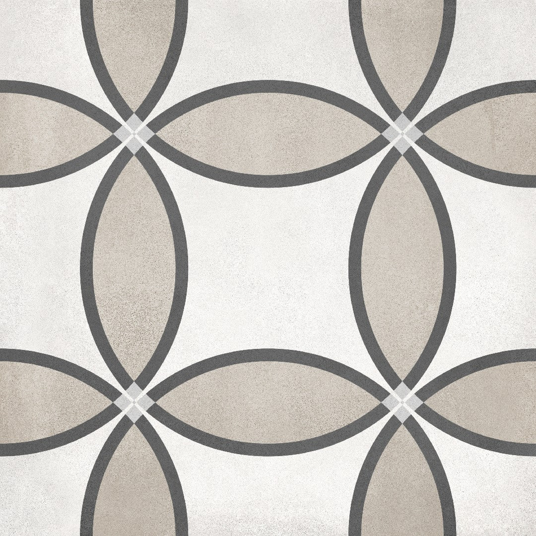 Crossville 8" x 8" Form Matte Porcelain Zenith Deco Tile