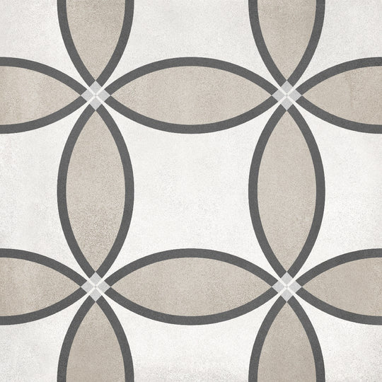 Crossville 8" x 8" Form Matte Porcelain Zenith Deco Tile